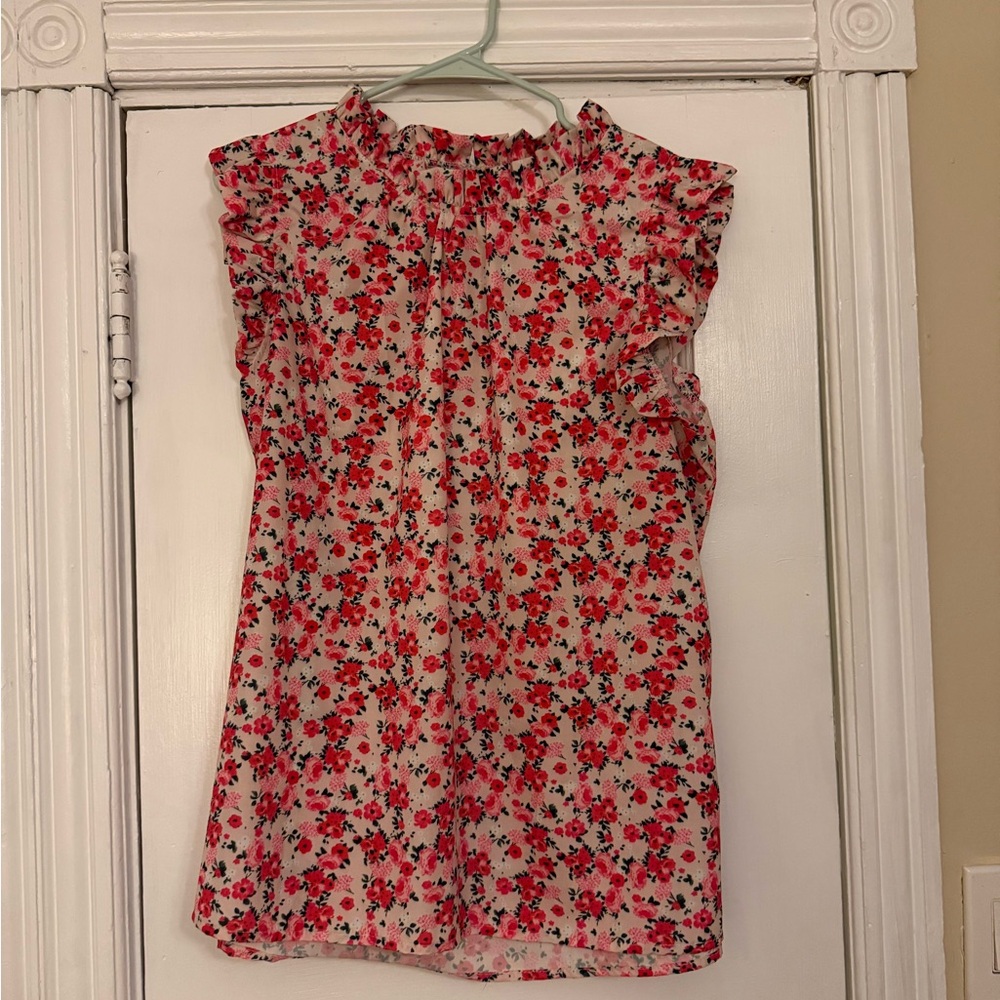 Floral Ruffle Sleeve blouse - Picture 4 of 5